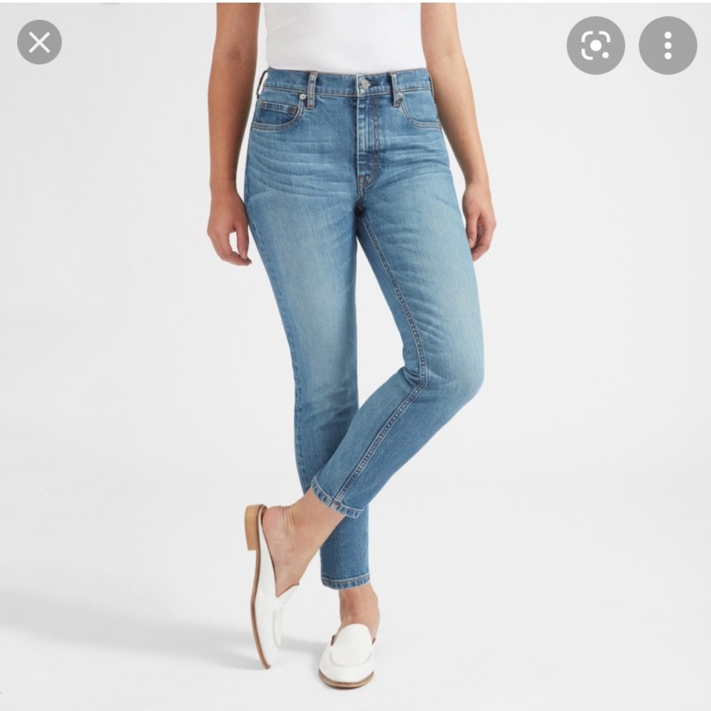 Everlane 29 Ankle High-Rise Jeans Blue Size 29